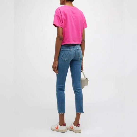 Mother The Mid Rise Dazzler Ankle Fray in Riding the Cliffside Size 27 - Picture 2 of 5